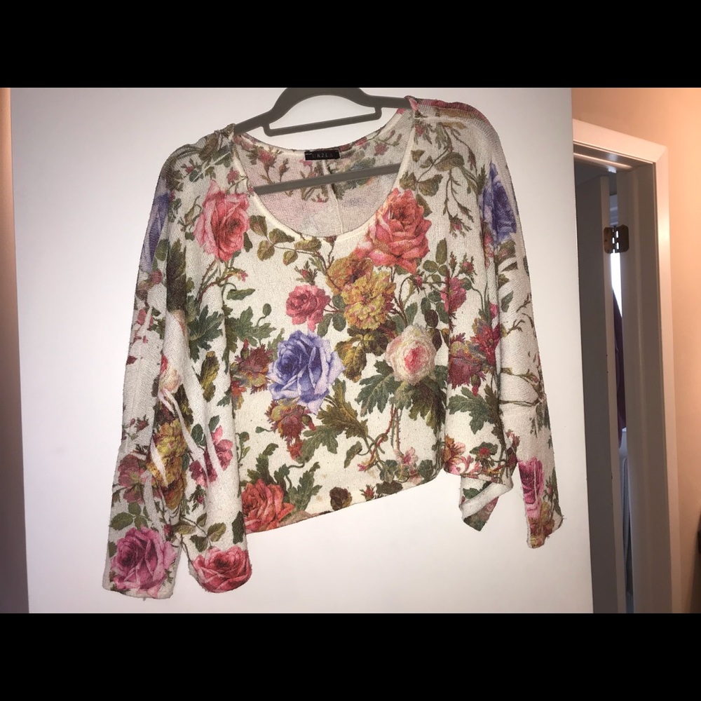 Crop sweater top
